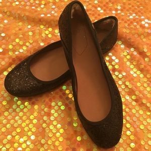 UGG black sequined ballerina flats